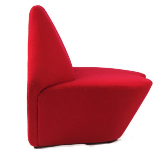 Fine Mod Imports Kiss Chair, Red