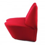 Fine Mod Imports Kiss Chair, Red