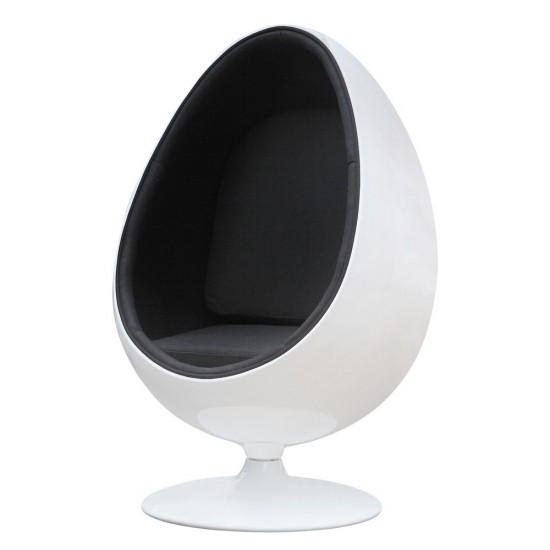 Fine Mod Imports Easter Chair, Black