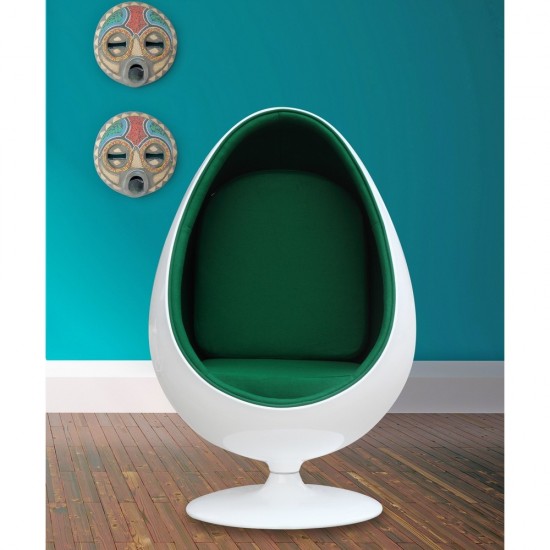 Fine Mod Imports Easter Chair, Green