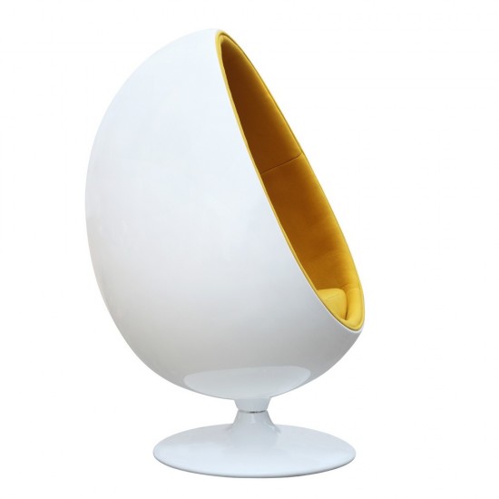 Fine Mod Imports Easter Chair, Yellow