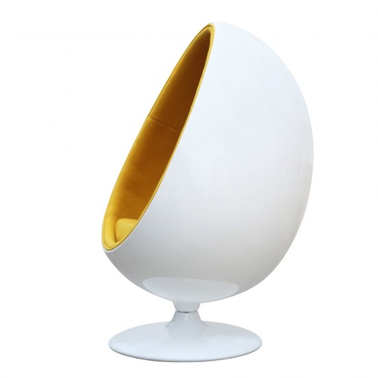 Fine Mod Imports Easter Chair, Yellow