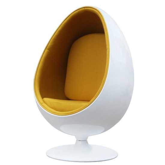 Fine Mod Imports Easter Chair, Yellow