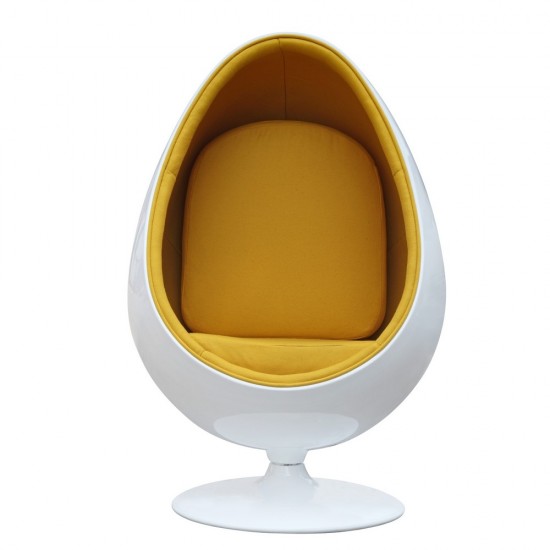 Fine Mod Imports Easter Chair, Yellow