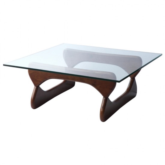 Fine Mod Imports Guchi Coffee Table, Walnut