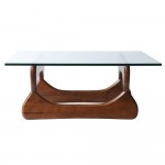 Fine Mod Imports Guchi Coffee Table, Walnut