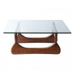 Fine Mod Imports Guchi Coffee Table, Walnut
