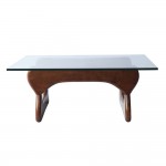 Fine Mod Imports Guchi Coffee Table, Walnut