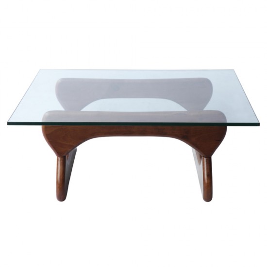Fine Mod Imports Guchi Coffee Table, Walnut