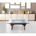 Fine Mod Imports Guchi Coffee Table, Walnut