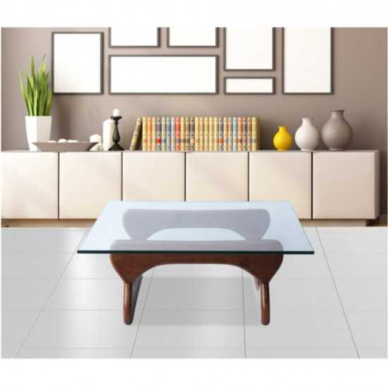 Fine Mod Imports Guchi Coffee Table, Walnut