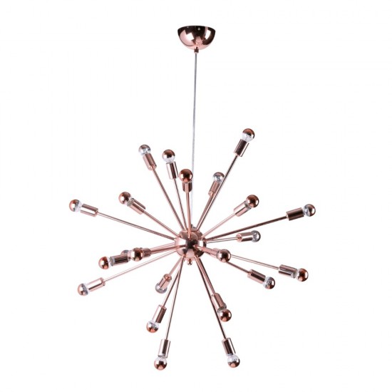 Fine Mod Imports Spark Hanging Chandelier 23", Copper