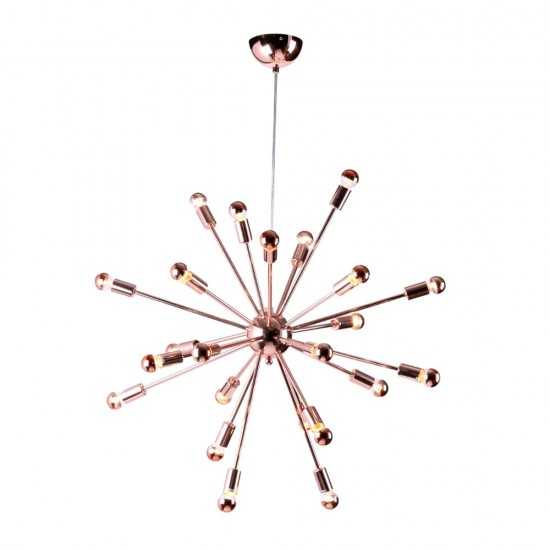 Fine Mod Imports Spark Hanging Chandelier 23", Copper