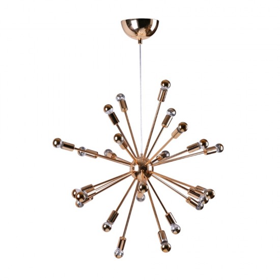 Fine Mod Imports Spark Hanging Chandelier 23", Gold