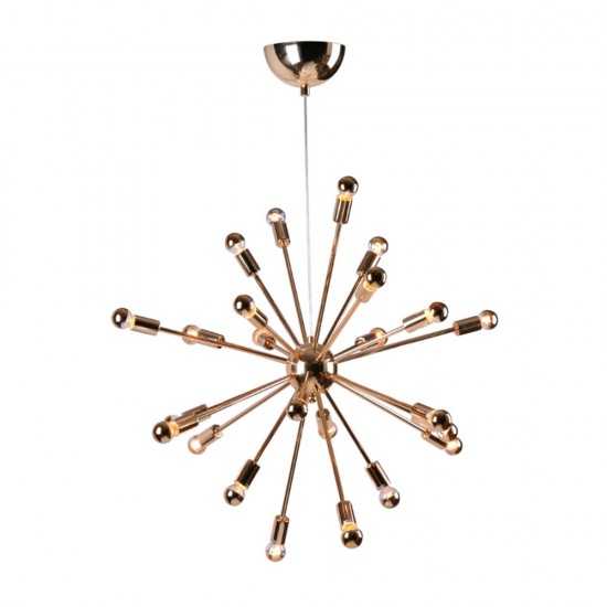 Fine Mod Imports Spark Hanging Chandelier 23", Gold