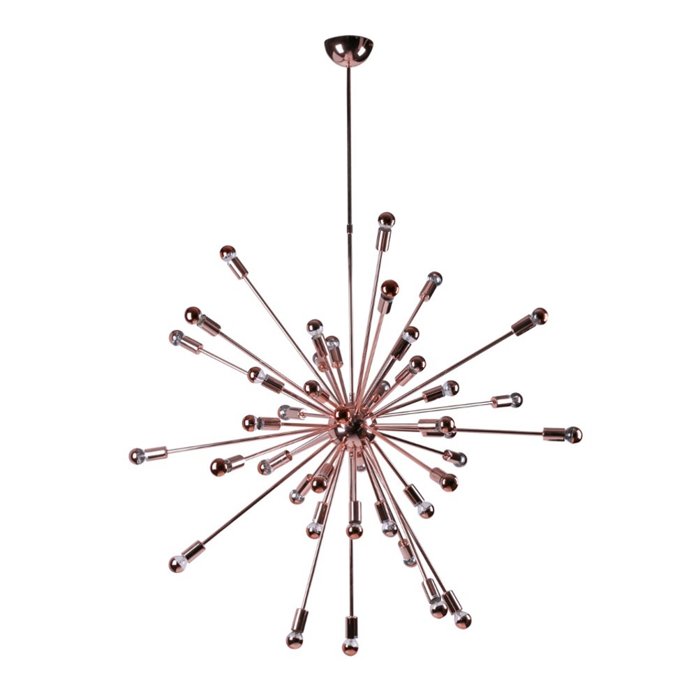 Fine Mod Imports Spark Hanging Chandelier 39", Copper