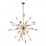 Fine Mod Imports Spark Hanging Chandelier 39", Gold