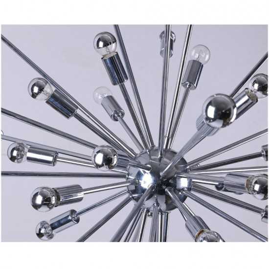 Fine Mod Imports Spark Hanging Chandelier 39", Silver