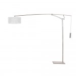 Fine Mod Imports Ell Floor Lamp, Silver