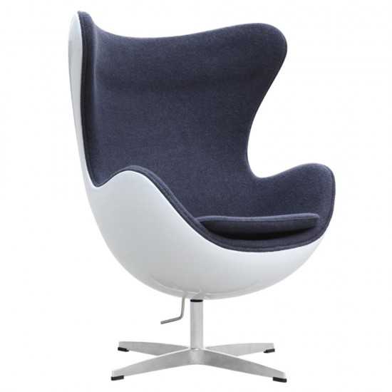 Fine Mod Imports Fiesta Fiberglass Chair In Wool, Gray