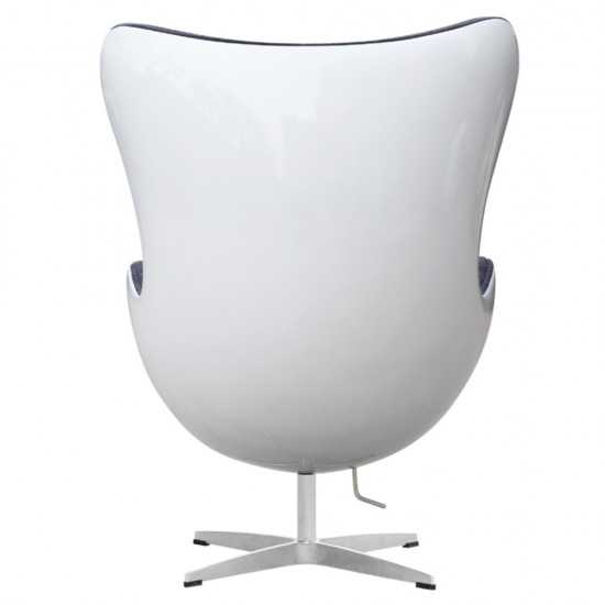 Fine Mod Imports Fiesta Fiberglass Chair In Wool, Gray