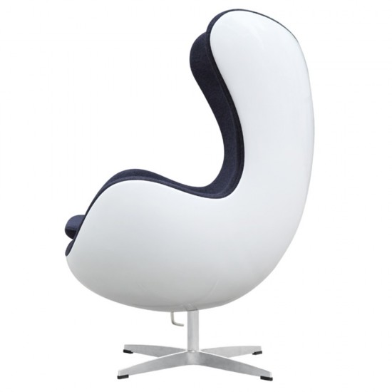 Fine Mod Imports Fiesta Fiberglass Chair In Wool, Gray