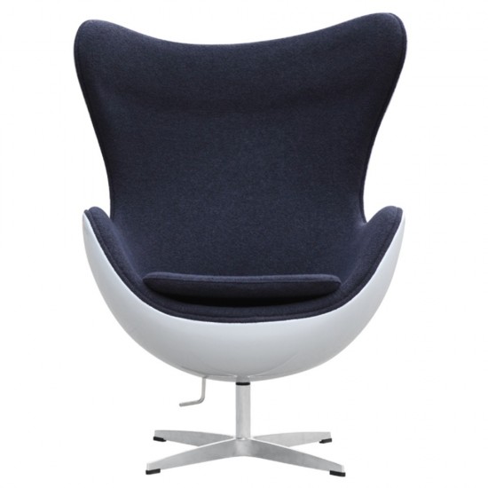 Fine Mod Imports Fiesta Fiberglass Chair In Wool, Gray