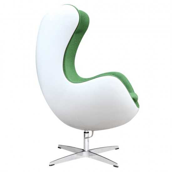 Fine Mod Imports Fiesta Fiberglass Chair In Wool, Green