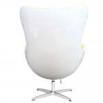 Fine Mod Imports Fiesta Fiberglass Chair In Wool, Yellow