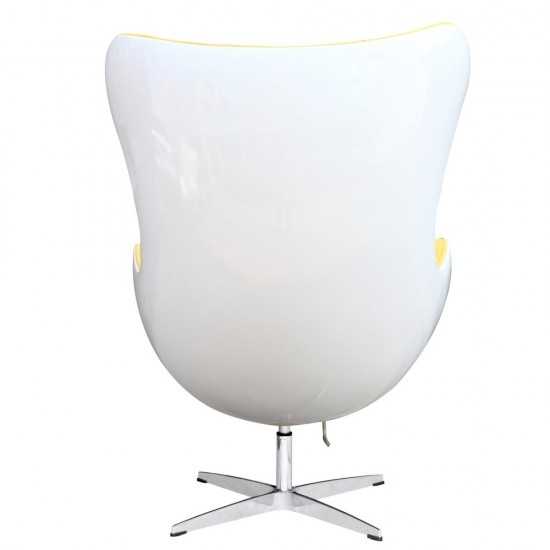 Fine Mod Imports Fiesta Fiberglass Chair In Wool, Yellow
