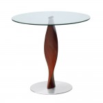 Fine Mod Imports Edge Dining Table 36", Clear