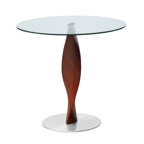 Fine Mod Imports Edge Dining Table 36", Clear