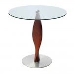 Fine Mod Imports Edge Dining Table 36", Clear