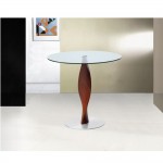 Fine Mod Imports Edge Dining Table 36", Clear