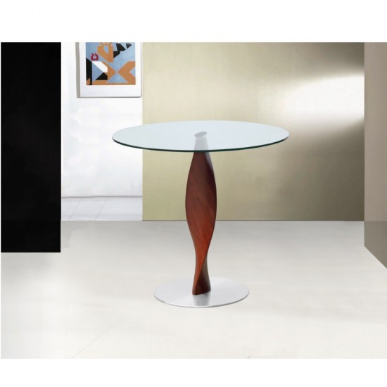Fine Mod Imports Edge Dining Table 36", Clear