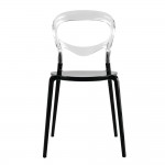 Fine Mod Imports Evo Acrylic Dining Side Chair, Transparent