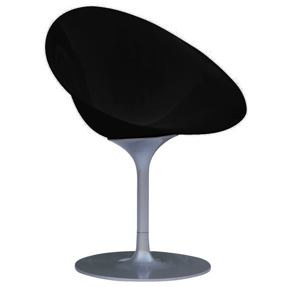 Fine Mod Imports Eco Flatbase Dining Chair, Black