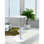 Fine Mod Imports Flower Bar Table, White