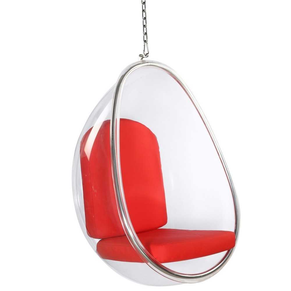 Fine Mod Imports Balloon Hanging Chair, Red Fine Mod Imports Balloon Hanging Chair, Red