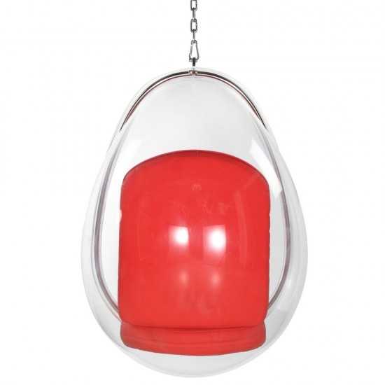 Fine Mod Imports Balloon Hanging Chair, Red
