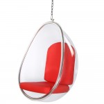 Fine Mod Imports Balloon Hanging Chair, Red