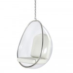 Fine Mod Imports Balloon Hanging Chair, White