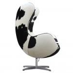 Fine Mod Imports Inner Chair Pony Hide, Black and White