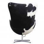 Fine Mod Imports Inner Chair Pony Hide, Black and White