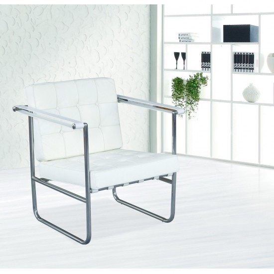 Fine Mod Imports Celona Chair, White