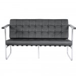 Fine Mod Imports Celona Loveseat, Black