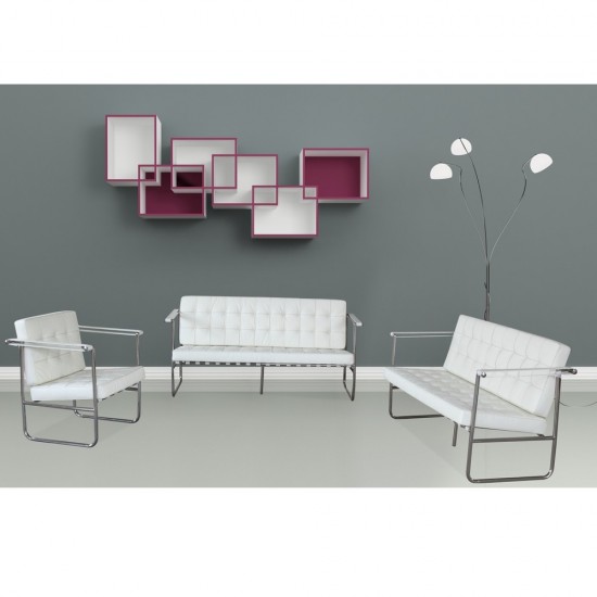 Fine Mod Imports Celona Sofa, White