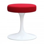 Fine Mod Imports Flower Stool Chair 16", Red