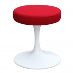 Fine Mod Imports Flower Stool Chair 16", Red