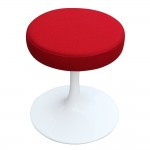 Fine Mod Imports Flower Stool Chair 16", Red